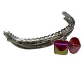 Metal Oval Cüzdan Klipsi Akide Şekeri 11 cm M6 Kırmızı