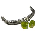 Metal Oval Cüzdan Klipsi Akide Şekeri 11 cm M6 Sarı