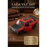 Metal Oyuncak Araba Lada VAZ 2107 Açılabilir Kapı ve Kaput Detaylı Klasik Araba 12.5 cm Kırmızı