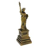 Metal Özgürlük Heykeli Gold Vintage Dekor USA 25cm