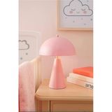 Metal Pembe Abajur Çalışma Bebek Odası Modern Dekoratif Masa Lambası