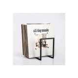 Metal Plaklık, Dergilik, Kitaplık, Plak Organizer Siyah Metal Dergilik