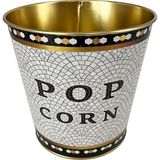 Metal Popcorn Kutusu - Patlamış Mısır Kovası 13.5 Cm, Mosaic (Mosaic Popcorn)