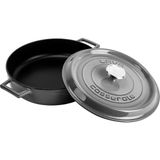 Metal Premium Serisi - Döküm Çok Amaçlı Tencere, Yuvarlak, 28 Cm, Majolik Gri - 0 - 1 lt