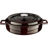 Metal Premium Serisi - Döküm Çok Amaçlı Tencere, Yuvarlak, 28 Cm, Majolik Mor