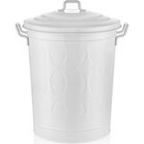 Metal Prizma Çamaşır Sepet Beyaz PZM0019 55 x 35 Beyaz 60 L