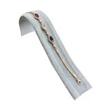 Metal Saç Süet Kumaş Gri Renk 18/3 Cm Bileklik-Saat Sergileme Standı