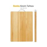 Metal Saplı Bambu Kesim Panosu Nemere - Renkli - 1