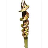 Metal Şemsiye Kazığı – 43 cm | Pimli ve Sıkma Aparatlı Metalik Sarı - Çok Renkli