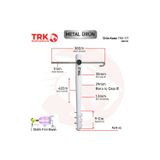 Metal Şemsiye Kazığı, Bahçe Ve Plaj Şemsiyesi Kazığı (Beyaz)