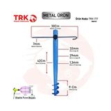 Metal Şemsiye Kazığı, Bahçe ve Plaj Şemsiyesi Kazığı (Mavi)
