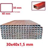 Metal Sepeti 30X40X1.5MM Profil(Astar Kırmızı Boyalı 2 Metre)