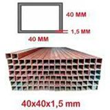 Metal Sepeti 40X40X1.5MM Profil(Astar Kırmızı Boyalı 2 Metre)