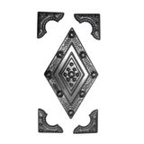 Metal Sepeti DEKORATİF FERFORJE KAPI KÖŞE SÜSÜ/BASKILI SAÇ