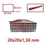 Metal Sepeti Profil 20X20X1.5MM (Astar Kırmızı Boyalı 1.5 Metre)