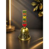 Metal Servis Çağrı Çanı – Dekoratif Masa Zili Otel Kafe Resepsiyon Çanı 10.5 cm