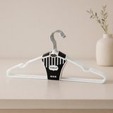 Metal Silikon Kaplı Elbise Askısı 10'Lu Beyaz 40X50 Cm