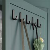 Metal Siyah 3m Yapışkanlı Askılık 5 Adet Kapı Arkası Bornoz Askılığı Mutfak Askı Banyo Askılık Metal Diğer