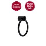 Metal (Siyah) Halka Düğme Kulp Yuvarlak Mobilya Mutfak Çekmece Dolap Kulpu – Dayanıklı Tasarım