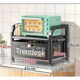 Metal Siyah Mutfak Tezgah Üstü Çekmeceli Organizer 35*35*26,5*14