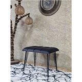 Metal Siyah Tel Ayaklı 60 cm Puf Bench - Puf - Bench - Oturak - Mutfak Oturağı - Antre Oturağı Füme Renk 60 x 40 Boyut/ebat - Çok Renkli