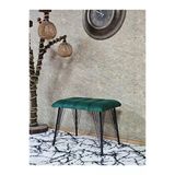 Metal Siyah Tel Ayaklı 60 Cm Puf Bench - Puf - Bench - Oturak - Mutfak Oturağı - Antre Oturağı Yeşil Renk 60 X 40 Boyut/Ebat