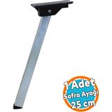 Metal Sofra Ayağı 25 cm Plastik Siyah Taban Katlanır Yer Sofrası Sini Altı Mobilya Ayak Sehpa Masa - 1