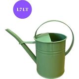 Metal Sulama Kabı 1.7 Lt Yeşil, Ferforje Bahçe Sulama Kabı