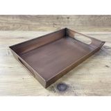 Metal Sunum Tepsisi Bakir Renk 29X20 Cm