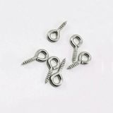 Metal Takı Ve Obje Halkası Vidalı 1 CM (1000 Adet) Gümüş