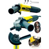 Metal Taşlama Teknoloji Bakır Sargılı 4100 W 115mm -125mmspıral Avuç Içi Kesme Ve Taşlama Makinası