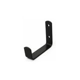 Metal Tekli Askı Mobilya Askısı Siyah Uzun 80 Mm