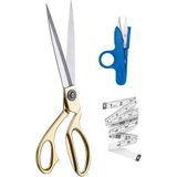 Metal Terzi Makası Altın Renkli Büyük Boy 26 cm