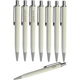 Metal Tükenmez Kalem 8 Li Set Isme Özel - Beyaz