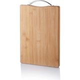 Metal Tutacaklı Lüx Bambu Kesme Tahtası 30CM X20CMX1.8CM -67458 - Renkli