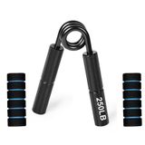 Metal tutucu A tipi el tutucu egzersiz el gücü ev erkek fitness cihazı (siyah-250 lb)