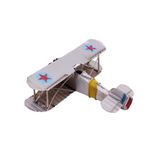 Metal Uçak Çift Kanatlı Biblo Dekoratif Hediyelik Knm-1004A-3070