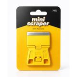 Metal Uçlu Mini Cam Kazıma Bıçağı Sarı Plastik Saplı Bas Çevir Güvenlik Butonlu Sistre Cam Kazıma