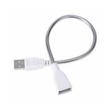 Metal Usb Type A Soketli Uzatma Kablosu Kıvrılabilir Hortum Kordon 25cm Masa Lambası Led Aydınlatma