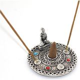 Metal Yuvarlak Budalı Tütsülük Model 2 - 1 lt - Renkli