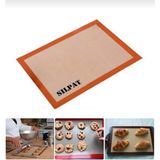 Metalay Fırınlanabilir Kendinden Yağlı Silikon Pişirme Matı-Hamur Açma Matı 30X40 40X60SILPA - Çok Renkli