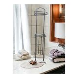 METALAY METALAYWc Banyo Tuvalet Ayaklı Kağıtlık Yedekli Tuvalet Kağıtlığı krom WC krom kağıtlık