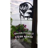 Metalciklerim Metal Saksı Askılığı - Balon Figürlü Duvar Tipi Dekoratif Çiçek Askısı