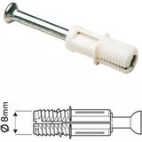 Metali Kendinden Dübelli Mil 8mm 100 Adet Minifix