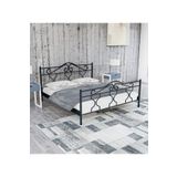 Metalia 150x200 cm Siyah Gold Çift Kişilik Karyola