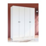 Metalia 4 Kapılı Düğme Kulplu Gardırop