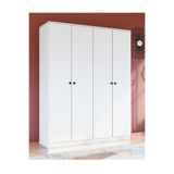 Metalia 4 Kapılı Düğme Kulplu Gardrop