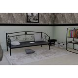 Metalia Delux Ferforje Sofa Sedir Siyah (Minderli) - 90 x 184 cm