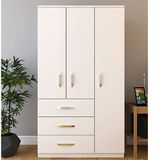 Metalia Ece Lux 3 Kapılı 3 Çekmeceli Gardırop