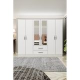 Metalia Gm 033 Delüx 6 Kapılı 2 Çekmeceli Aynalı Gardrop Dolap